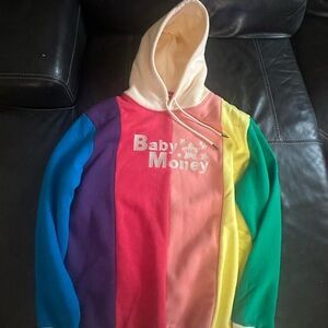 BBNO$ Rainbow Hoodie XL